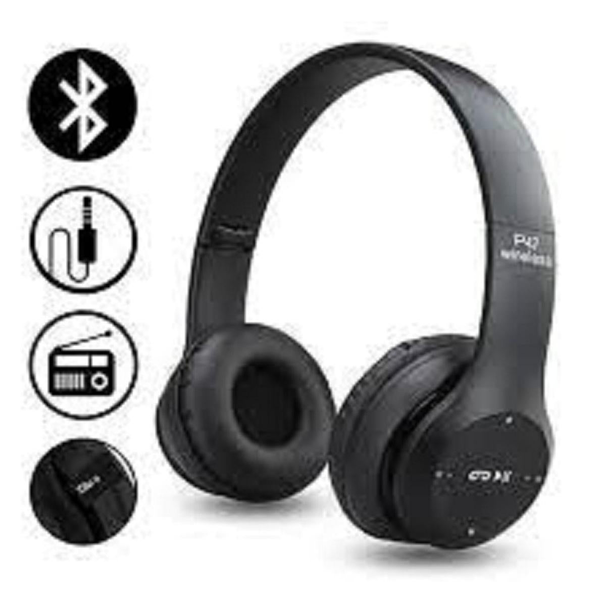 P47 Wireless Headphones foldable design