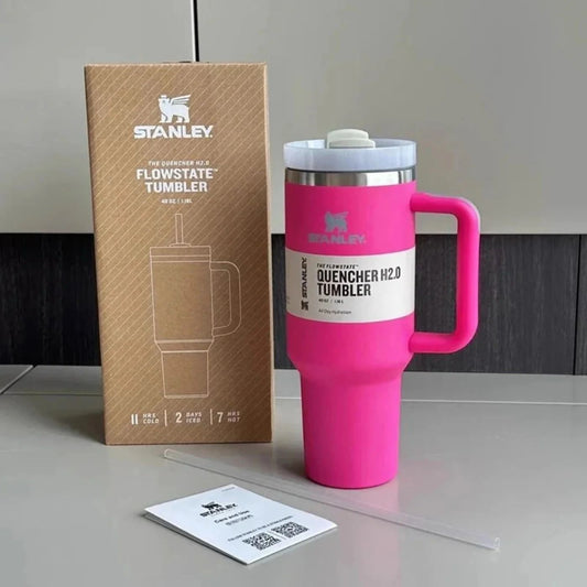 Stanley 40 Oz Stainless Steel Tumbler | Leak-Proof Vacuum Insulated Travel Mug | Hot & Cold