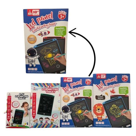 Multi-Color LCD Writing Tablet | Premium Quality | Reusable Drawing & Note-Taking Tool for Kids | Random Colors