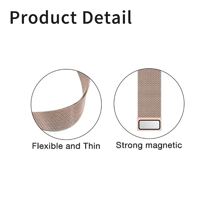 Apple Watch Milanese Magnetic Loop Strap | Stainless Steel Band | 42mm / 44mm / 45mm