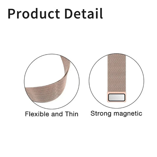 Apple Watch Milanese Magnetic Loop Strap | Stainless Steel Band | 42mm / 44mm / 45mm
