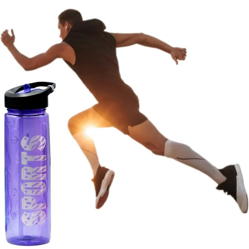 Stylish Water Sport Bottle 1000ml with Straw | Leakproof BPA-Free Hydration Bottle for School, Gym & Travel