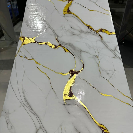Marble Sheet Sticker | Waterproof Self-Adhesive PVC Wallpaper for Furniture Walls