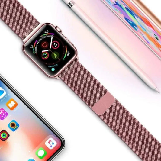 Apple Watch Milanese Magnetic Loop Strap | Stainless Steel Band | 42mm / 44mm / 45mm