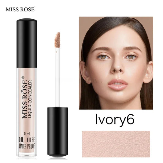 MISS ROSE Liquid Concealer | Waterproof High-Coverage Formula (5ml)