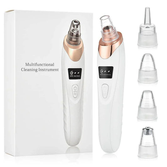 5 in 1 Blackhead Remover Machine Rechargeable | Face Vacuum Derma Suction With 5 Heads