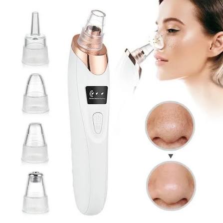 5 in 1 Blackhead Remover Machine Rechargeable | Face Vacuum Derma Suction With 5 Heads