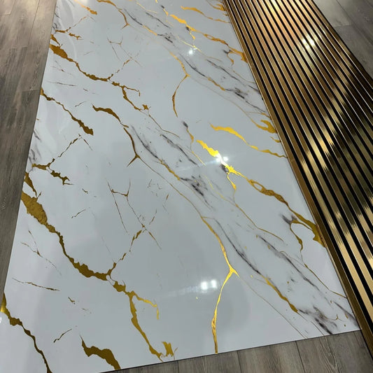 Marble Sheet Sticker | Waterproof Self-Adhesive PVC Wallpaper for Furniture Walls