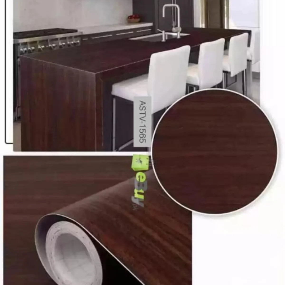Self-Adhesive Wooden Sheet | Peel & Stick Wallpaper for Furniture Walls Kitchen Decor