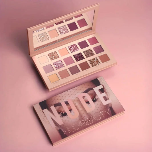 18 Colors Nude Eyeshadow Palette | Matte & Shimmer Pigmented Shades, Long-Lasting