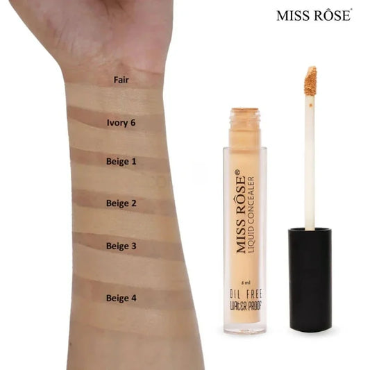 MISS ROSE Liquid Concealer | Waterproof High-Coverage Formula (5ml)