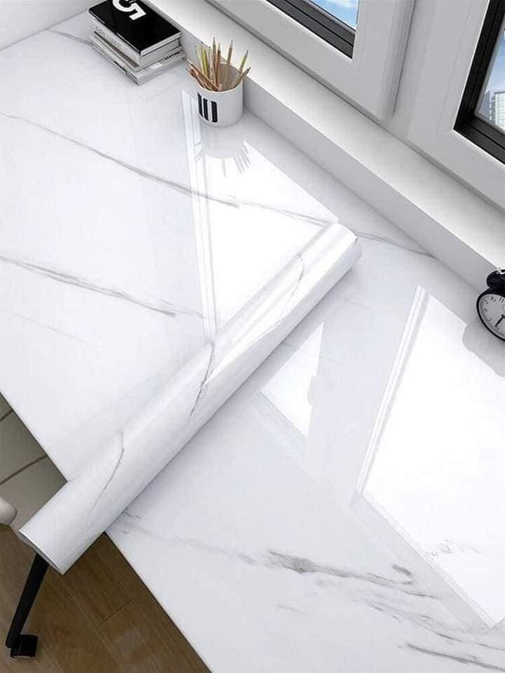 Marble Sheet Sticker | Waterproof Self-Adhesive PVC Wallpaper for Furniture Walls