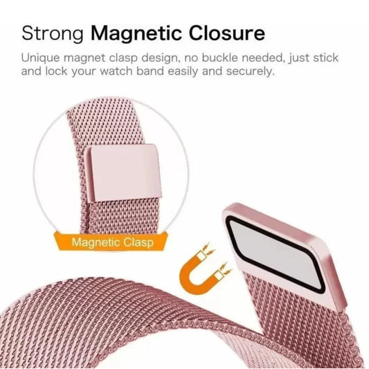 Apple Watch Milanese Magnetic Loop Strap | Stainless Steel Band | 42mm / 44mm / 45mm