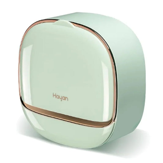Self-Adhesive Wall-Mounted Luxury Soap Holder with Lid and Drainage Tray