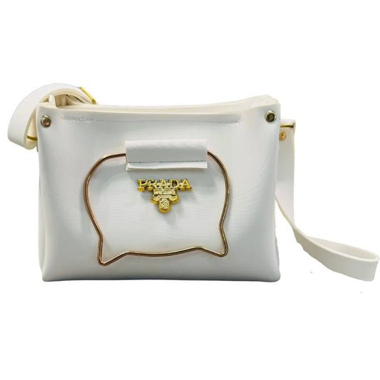Elegant Cat Handle Handbag for Girls & Ladies | Stylish Shoulder & Crossbody Bag with Gold Accents | Adjustable Strap