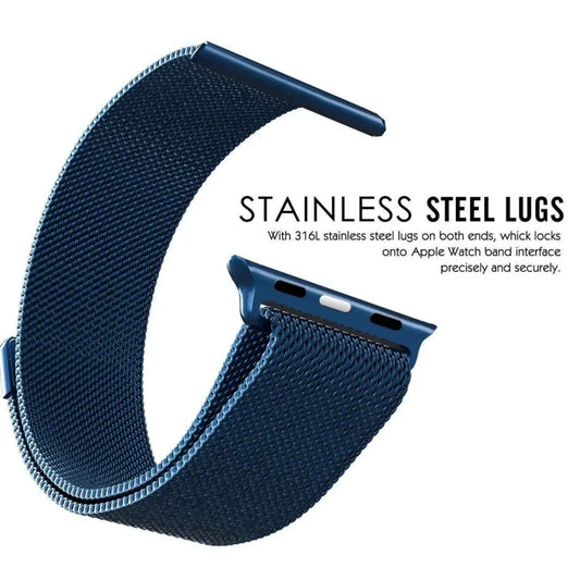 Apple Watch Milanese Magnetic Loop Strap | Stainless Steel Band | 42mm / 44mm / 45mm