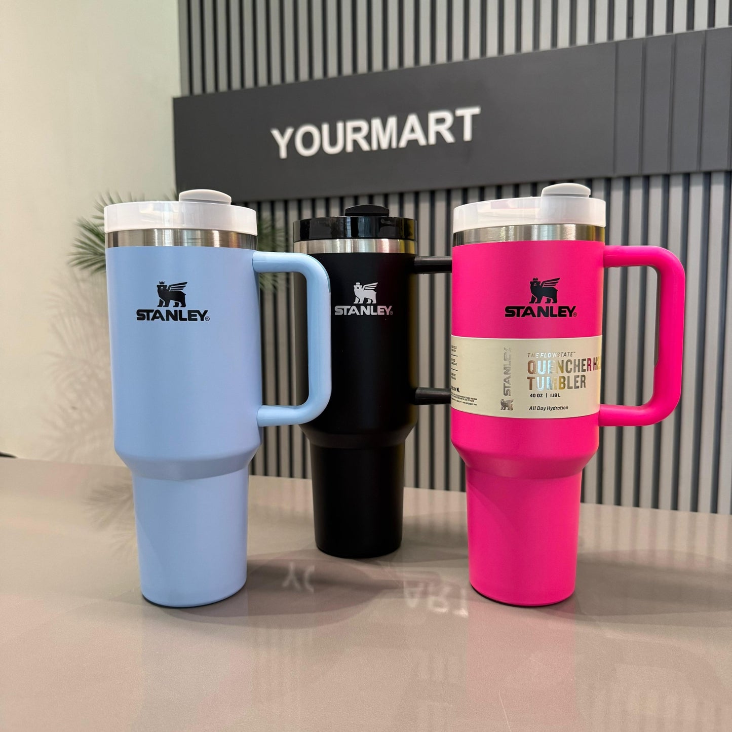 Stanley 40 Oz Stainless Steel Tumbler | Leak-Proof Vacuum Insulated Travel Mug | Hot & Cold
