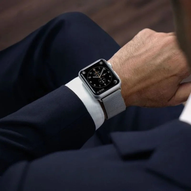 Apple Watch Milanese Magnetic Loop Strap | Stainless Steel Band | 42mm / 44mm / 45mm