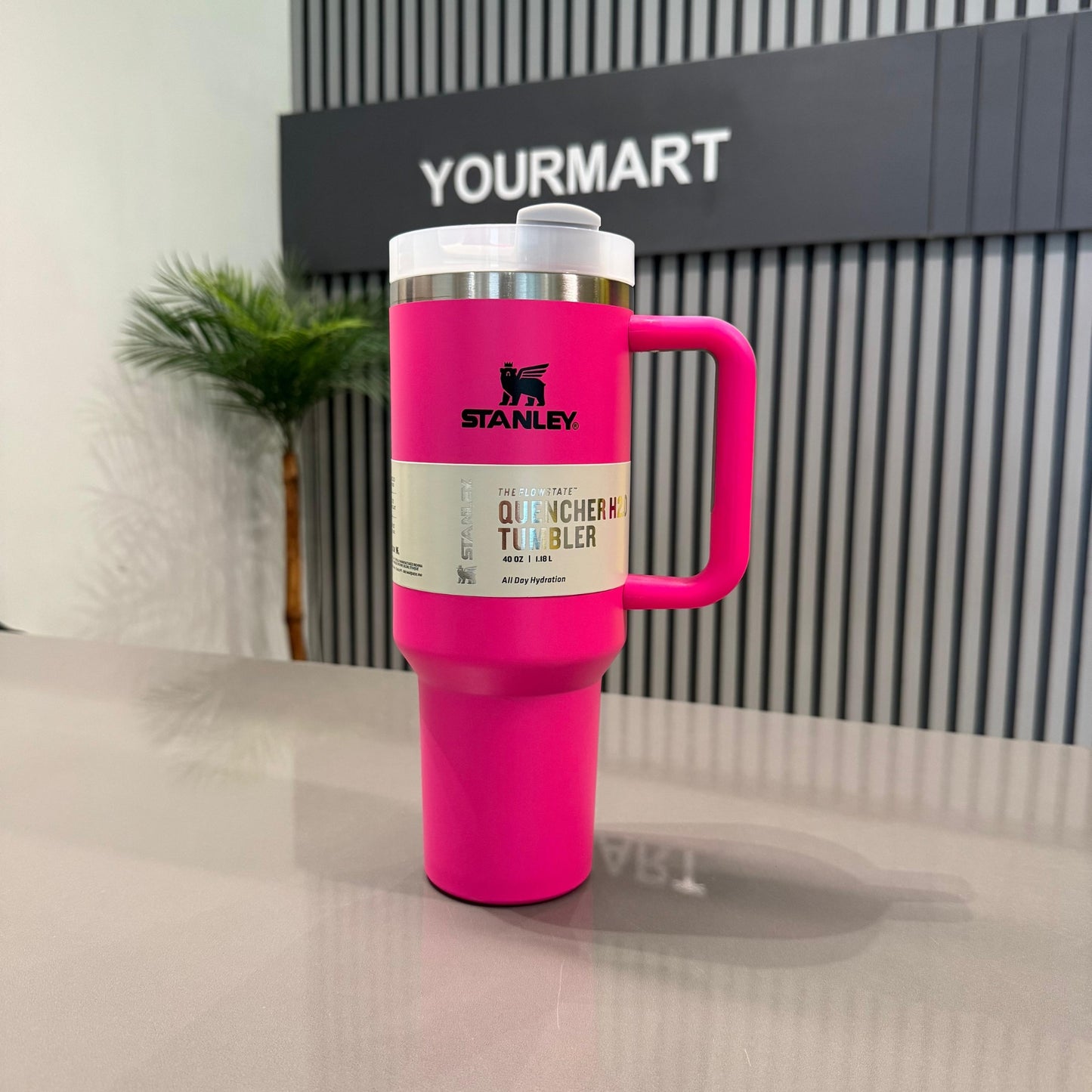 Stanley 40 Oz Stainless Steel Tumbler | Leak-Proof Vacuum Insulated Travel Mug | Hot & Cold