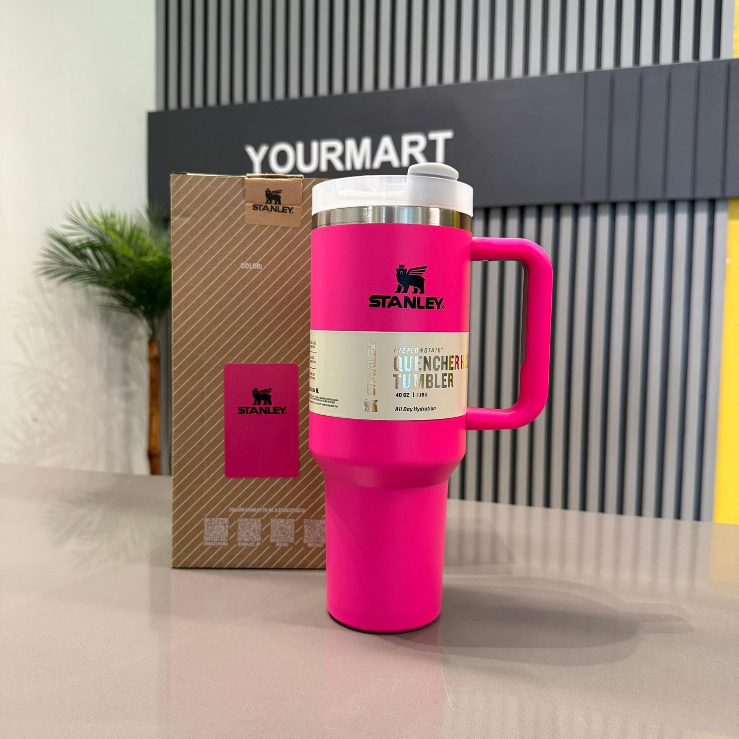 Stanley 40 Oz Stainless Steel Tumbler | Leak-Proof Vacuum Insulated Travel Mug | Hot & Cold