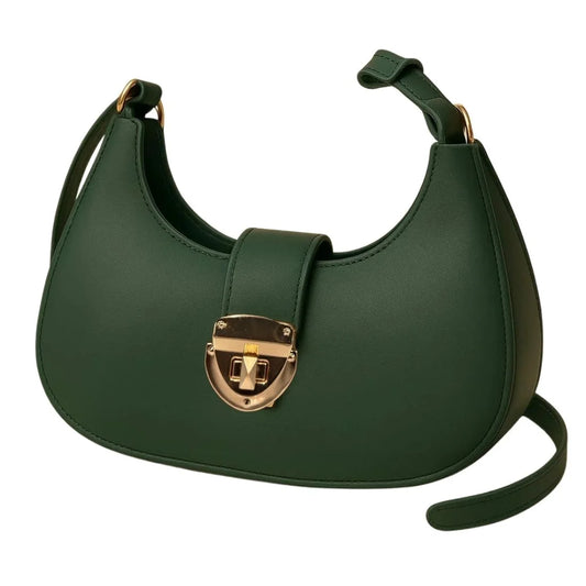 Crescent Leather Luxury Shoulder Bag for Women