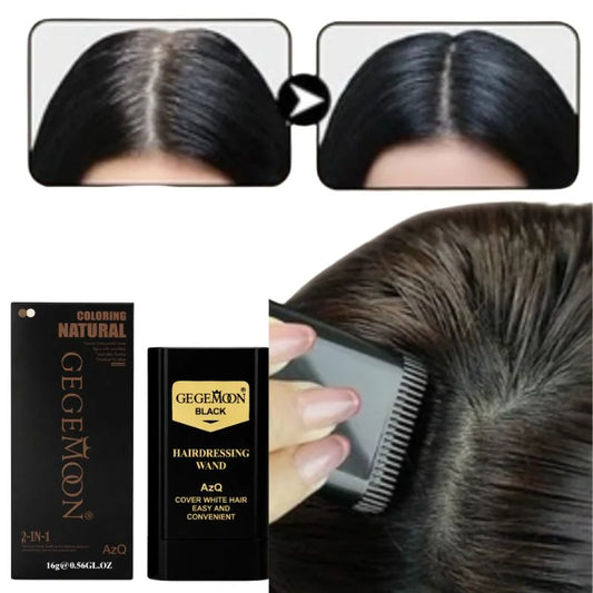 Temporary Hair Color Stick | Long-Lasting Gray Coverage Hair Touch-Up Wand (20g)