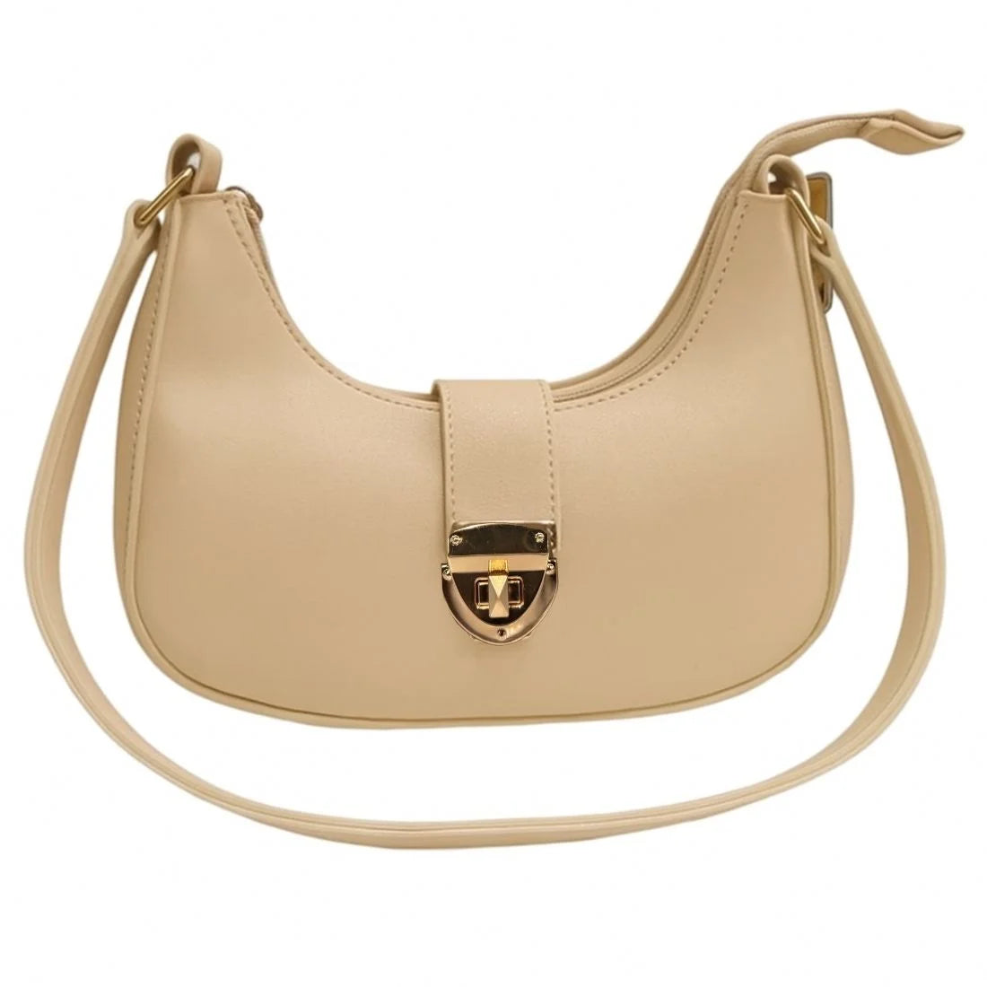 Crescent Leather Luxury Shoulder Bag for Women