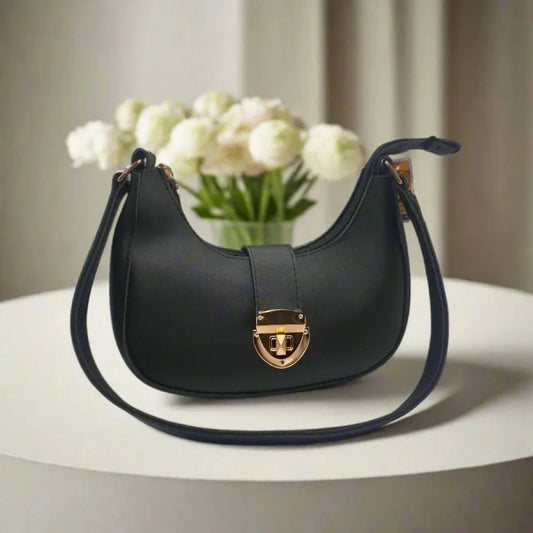 Crescent Leather Luxury Shoulder Bag for Women