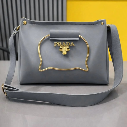 Elegant Cat Handle Handbag for Girls & Ladies | Stylish Shoulder & Crossbody Bag with Gold Accents | Adjustable Strap