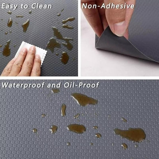 Anti-Slip Fridge & Shelf Mat | Waterproof Washable Liner for Kitchen Drawers & Cabinets