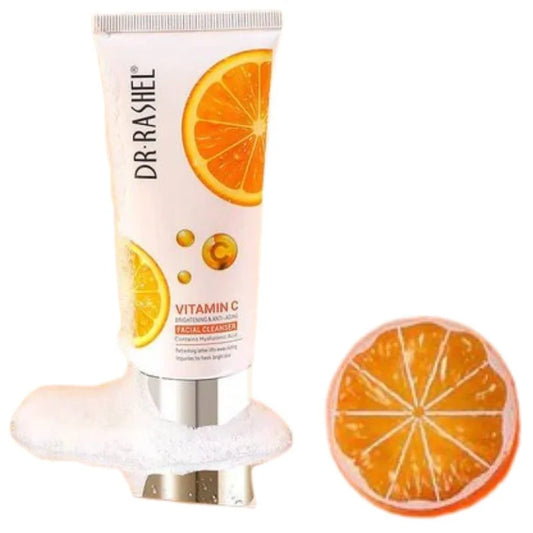 Dr. Rashel Vitamin C Brightening Facial Cleanser with Hyaluronic Acid | Deep Cleansing & Anti-Aging Formula | 80ml | Imported