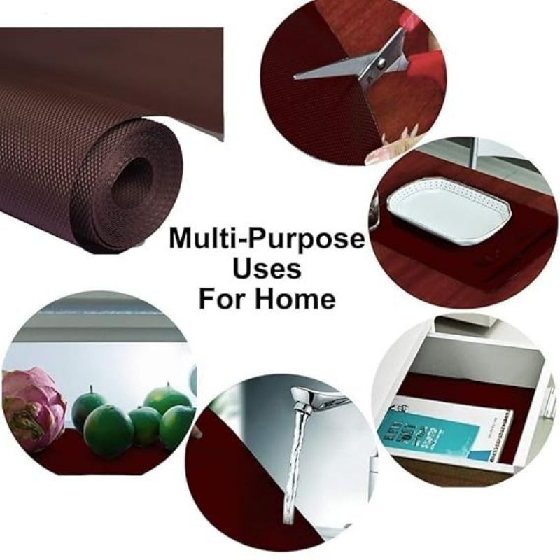 Anti-Slip Fridge & Shelf Mat | Waterproof Washable Liner for Kitchen Drawers & Cabinets