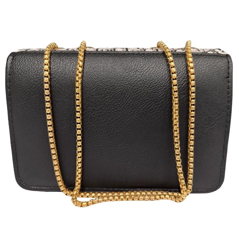 Dior Oblique Canvas & Leather Flap Clutch | Luxury Designer Handbag for Women