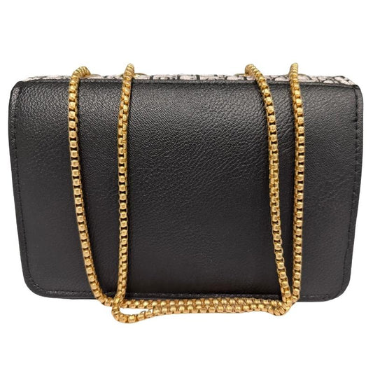 Dior Oblique Canvas & Leather Flap Clutch | Luxury Designer Handbag for Women