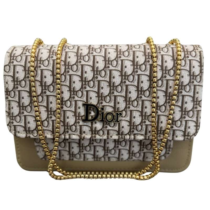 Dior Oblique Canvas & Leather Flap Clutch | Luxury Designer Handbag for Women