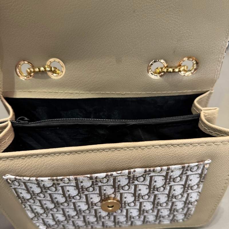 Dior Oblique Canvas & Leather Flap Clutch | Luxury Designer Handbag for Women