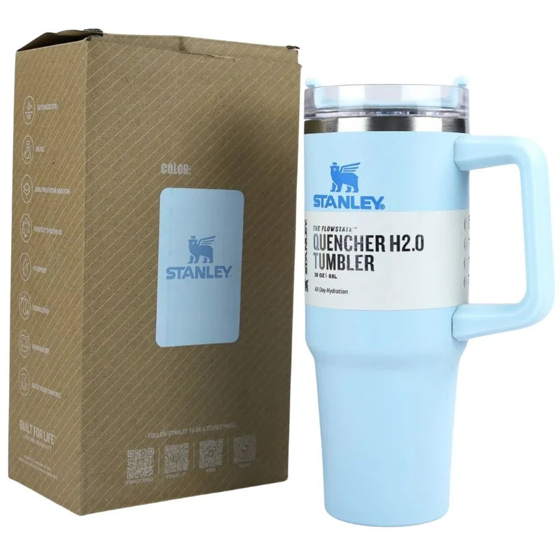 Stanley 40 Oz Stainless Steel Tumbler | Leak-Proof Vacuum Insulated Travel Mug | Hot & Cold