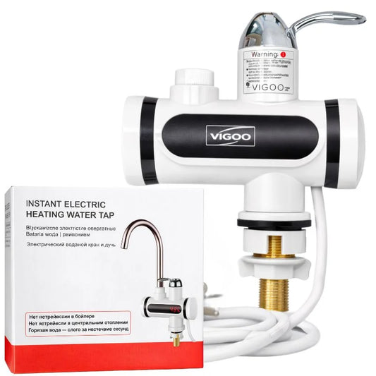 Electric Instant Heating Faucet | Digital Temperature Display | Kitchen & Bathroom Hot Water Tap