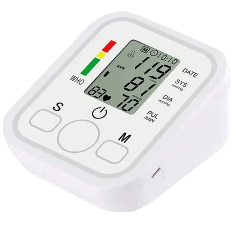 Digital Blood Pressure Monitor | Upper Arm Automatic BP Machine with Large LCD Display, Memory Storage & Voice Function