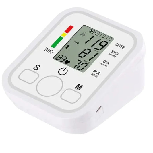 Digital Blood Pressure Monitor | Upper Arm Automatic BP Machine with Large LCD Display, Memory Storage & Voice Function