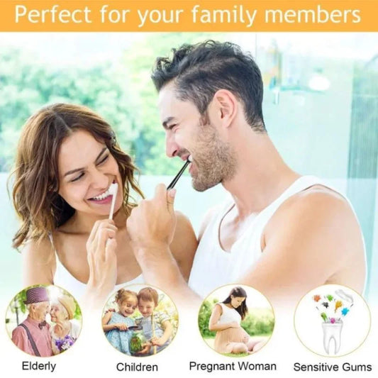 Nano Toothbrush with Travel Case | Ultra Soft Micro-Nano Bristles | For Sensitive Gums, Adults & Kids