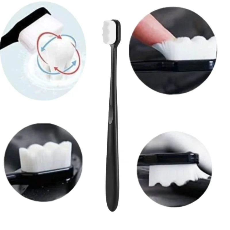 Nano Toothbrush with Travel Case | Ultra Soft Micro-Nano Bristles | For Sensitive Gums, Adults & Kids