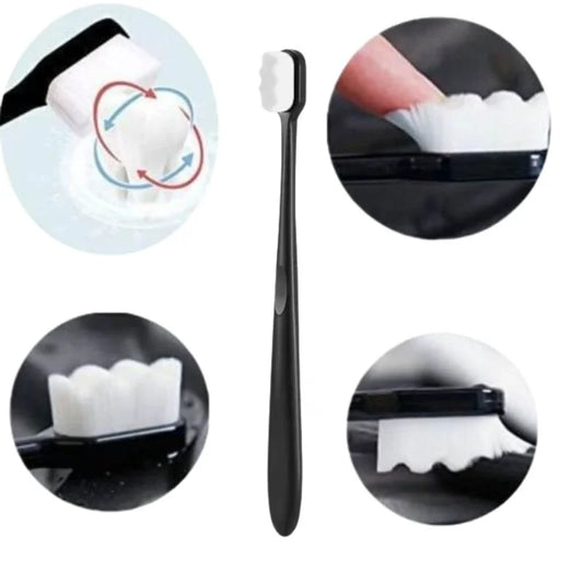 Nano Toothbrush with Travel Case | Ultra Soft Micro-Nano Bristles | For Sensitive Gums, Adults & Kids