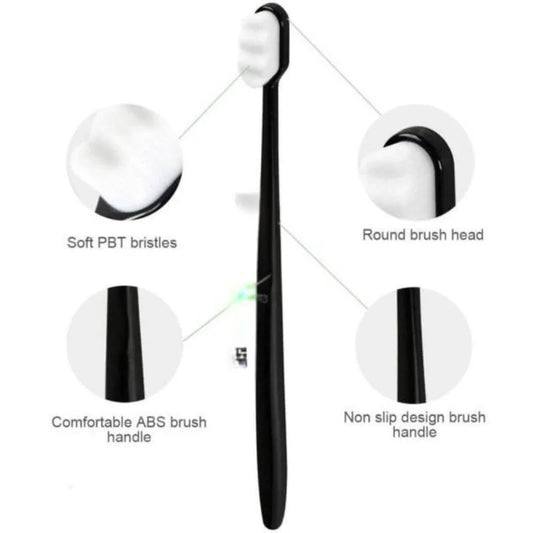Nano Toothbrush with Travel Case | Ultra Soft Micro-Nano Bristles | For Sensitive Gums, Adults & Kids