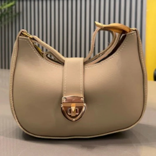 Crescent Leather Luxury Shoulder Bag for Women