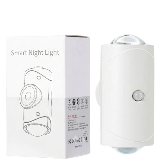 LED Night Light with Motion Sensor | Rechargeable Wireless Wall Lamp | Dimmable Smart Night Light | Magnetic Indoor & Outdoor Wall Light