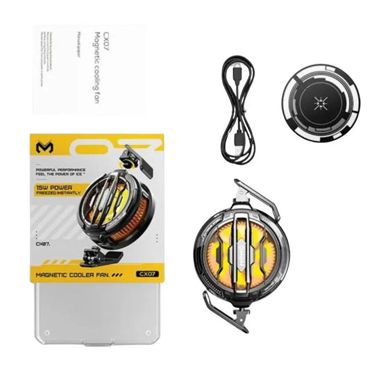 MEMO Magnetic Mobile Cooling Fan | Semiconductor Phone Cooler with RGB Lights | Fast Cooling Gaming Radiator for Android & iPhone