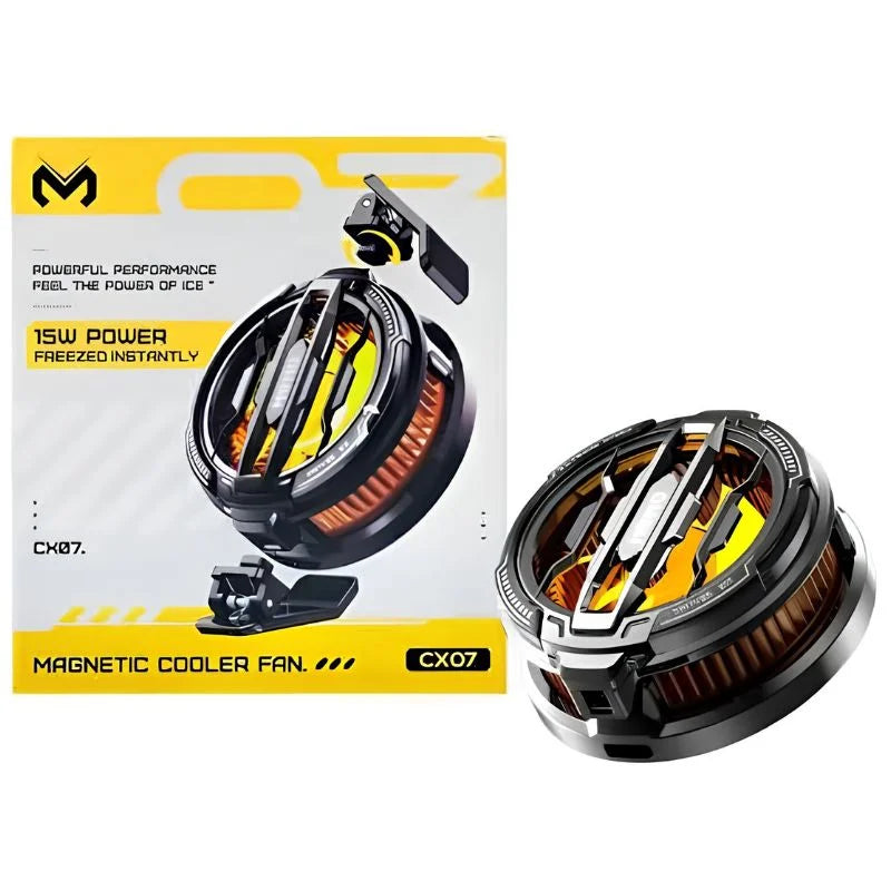 MEMO Magnetic Mobile Cooling Fan | Semiconductor Phone Cooler with RGB Lights | Fast Cooling Gaming Radiator for Android & iPhone