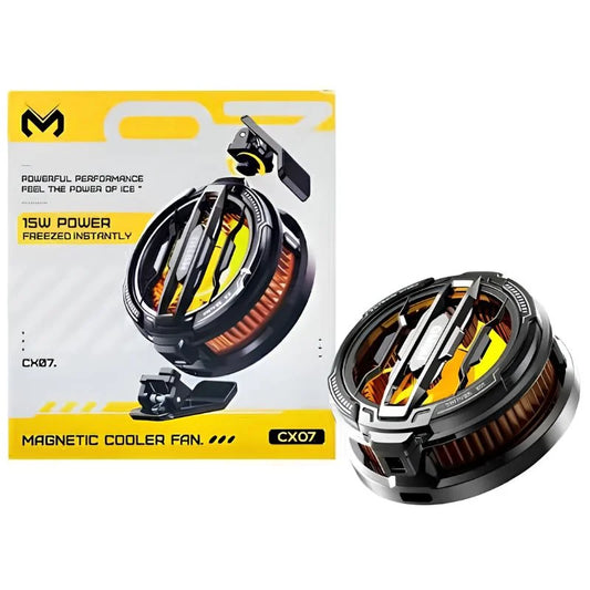 MEMO Magnetic Mobile Cooling Fan | Semiconductor Phone Cooler with RGB Lights | Fast Cooling Gaming Radiator for Android & iPhone