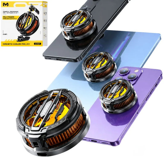 MEMO Magnetic Mobile Cooling Fan | Semiconductor Phone Cooler with RGB Lights | Fast Cooling Gaming Radiator for Android & iPhone